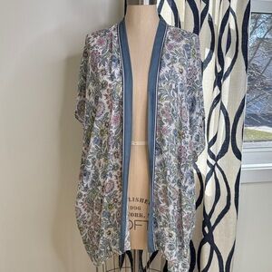 LOFT Floral Kimono Wrap